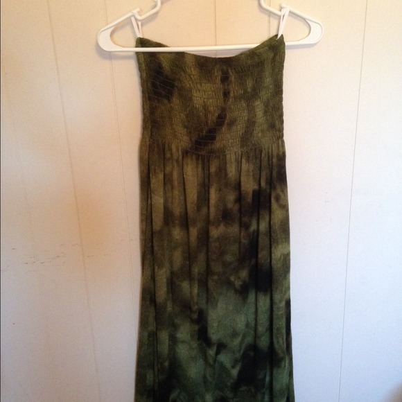 NWOT CAMO MAXI DRESS