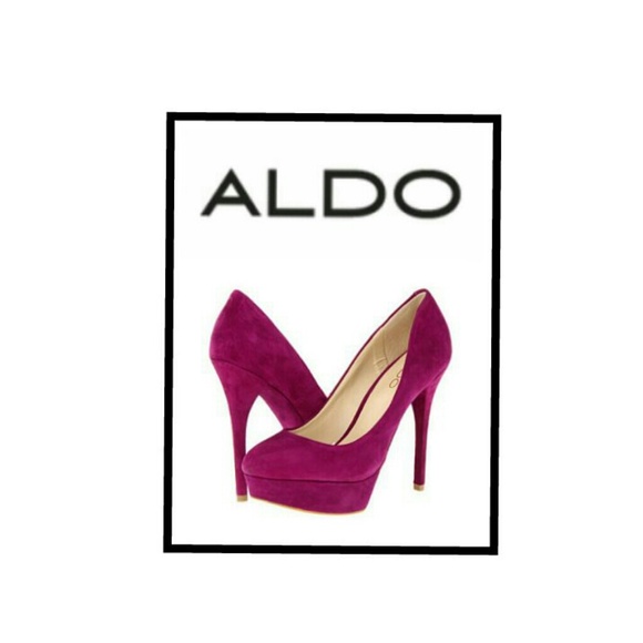 ALDO suede platform pumps
