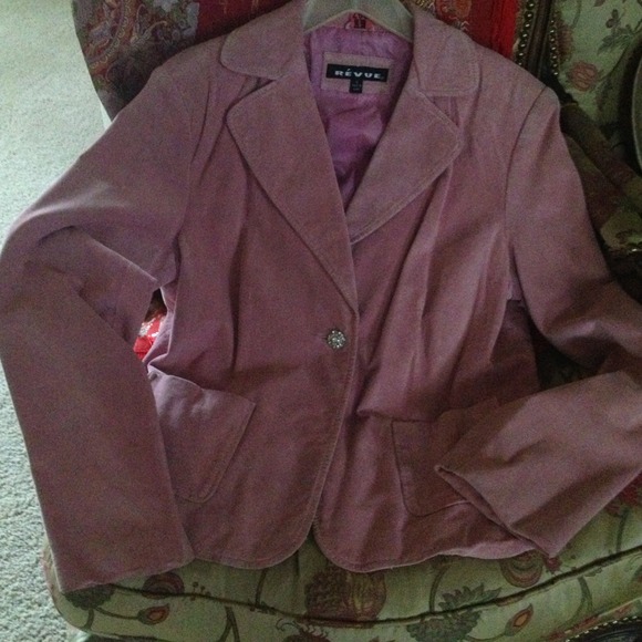 Revue pink suede blazer