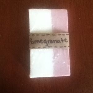 Pomegranate scented goat's milk soap