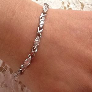 Sterling Silver CZ Tennis Bracelet