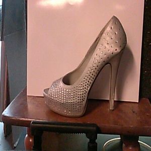 Rhinestone wedding heels