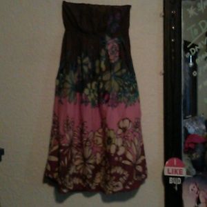 Summer strapless dress