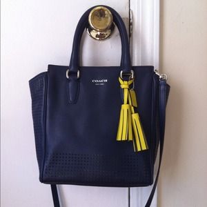 Gently used Coach Perforated Mini N/S Tote