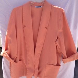 Plus size Salmon Blazer