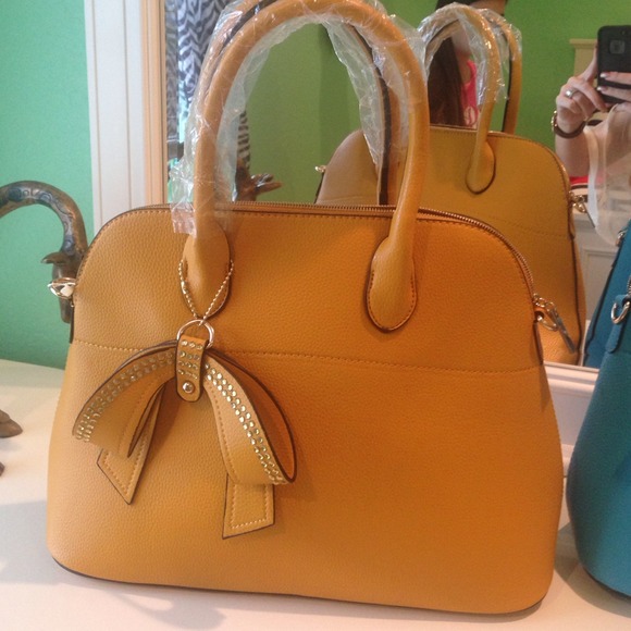 Handbags - Yellow Bow Satchel