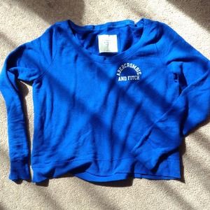 Abercrombie's blue sweat shirt