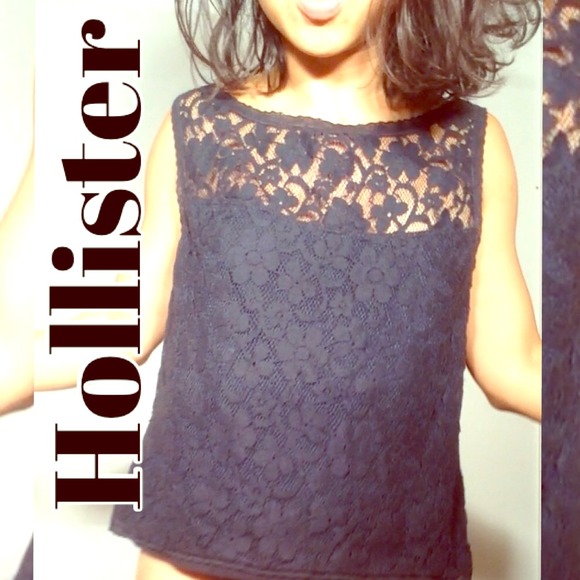 Hollister Tops - ❌SOLD❌Hollister cute lace top L