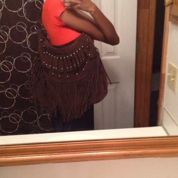 XSOLDX🎉HP🎉Faux Suede Handbag - Picture 4 of 4