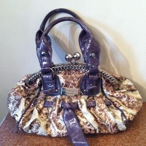 faux snake skin Ferragamo bag