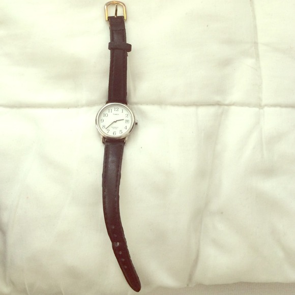 Timex Watch w leather band