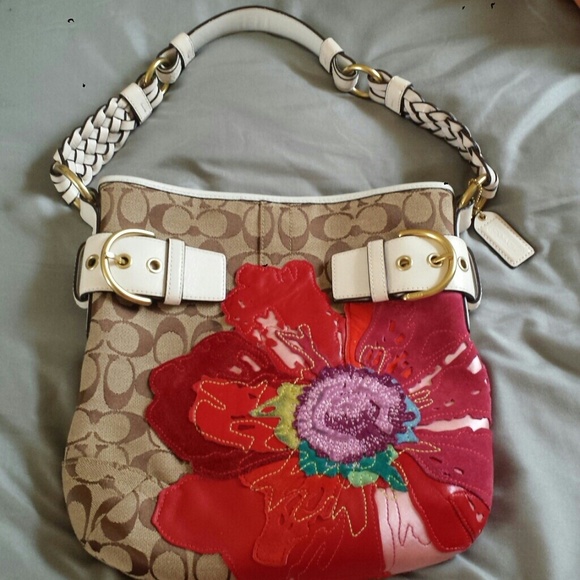 Authentic Flower Coach Bag