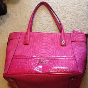 Pink guess purse