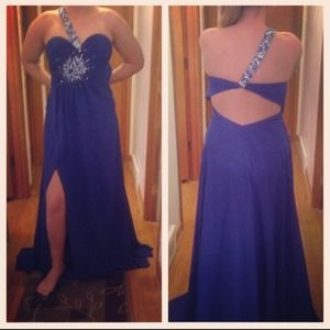 Prom dress royal blue
