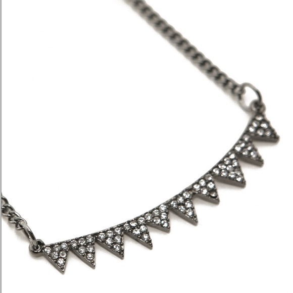 Simple gun metal necklace - Picture 2 of 2