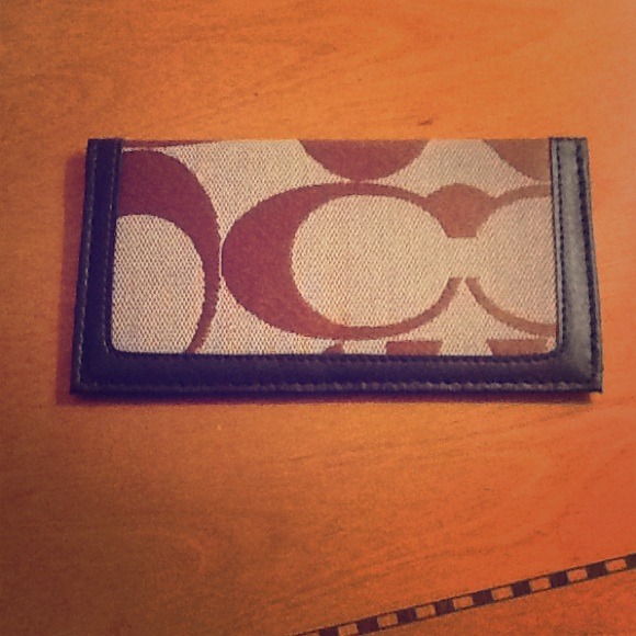 Coach checkbook cover