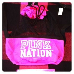 New with tags pink nation hot pink backpack