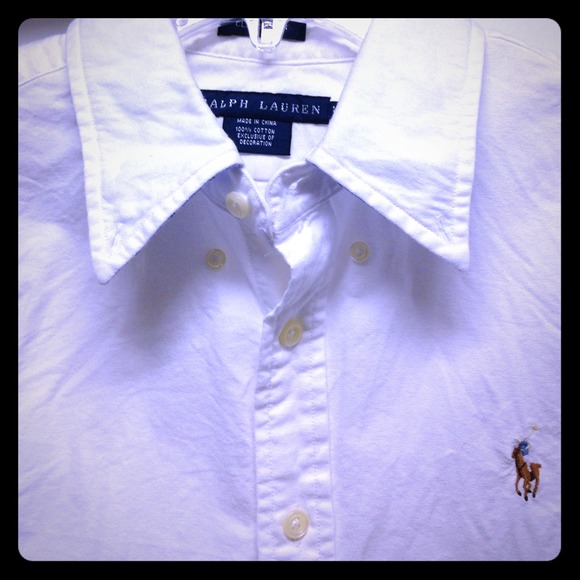 RESERVED BUNDLE Polo Ralph Lauren white button up.
