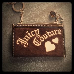 Juicy Couture Brown Zip Coin Wallet Juicy Couture Brown Zip Coin Wallet