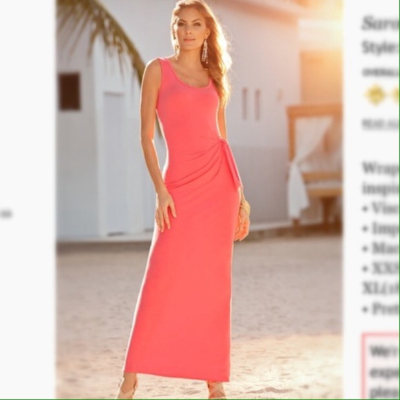 Boston Proper Sarong Scoop Neck Maxi Sz Small