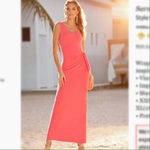 Boston Proper Sarong Scoop Neck Maxi Sz Small