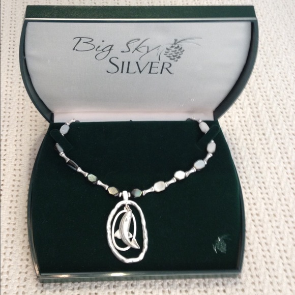 **Sold!** Big Sky Double Oval & Fish Necklace