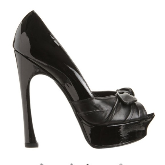 YSL peep toe bow pumps - Picture 2 of 4