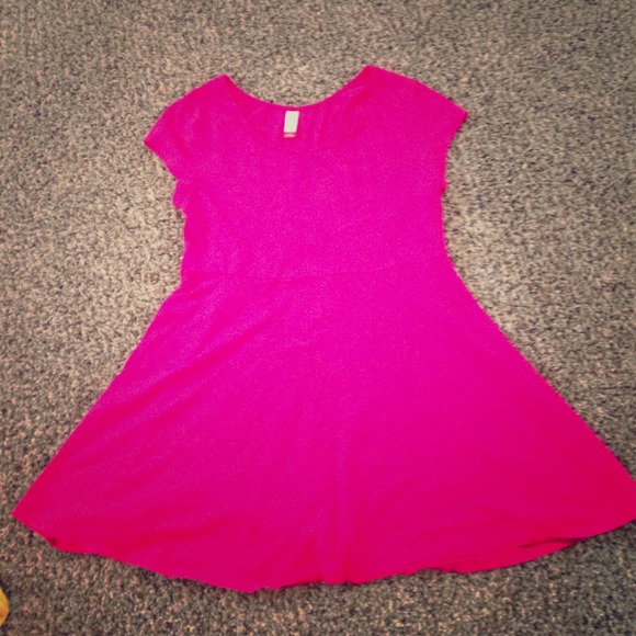 ✨SOLD✨Hot Pink Skater Dress