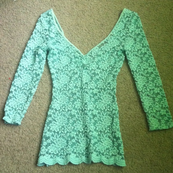 Kirra Tops - Mint Green / Light Turquoise Shirt