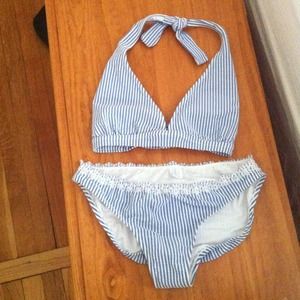 NWOT seersucker bikini