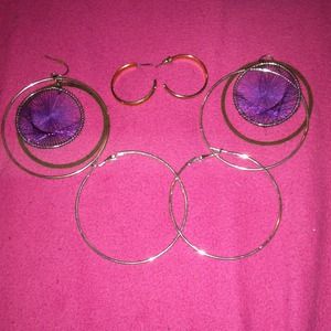 3 pairs of earrings for $6!
