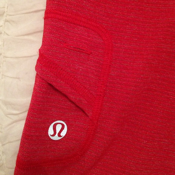 Bundled! EUC Lululemon firey red top - Picture 4 of 4