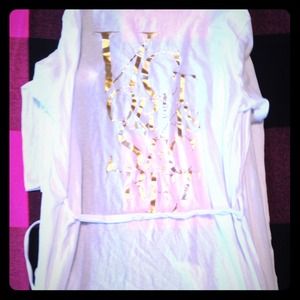 Victoria's Secret robe foil gold letters