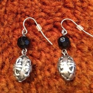 Cute black and silver earrings
