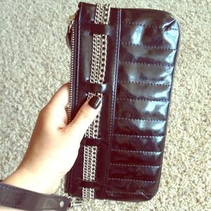 A black clutch from Express