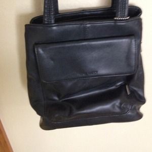 Small leather handbag