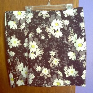 Floral Pencil Skirt