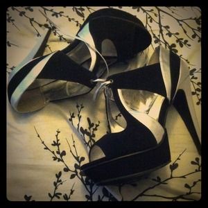 Michael Antonio black & silver heels