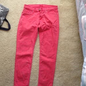 Hudson pink skinnies