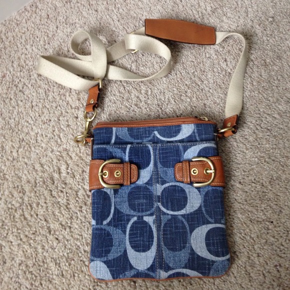 Small coach over the shoulder purse