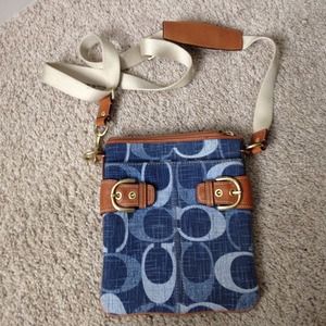 Small coach over the shoulder purse
