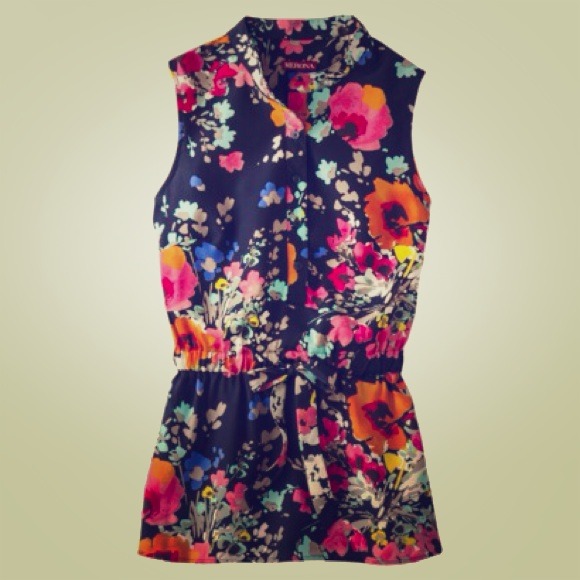 🎉🎉HOST PICK! 🎉🎉Blue Floral Blouse