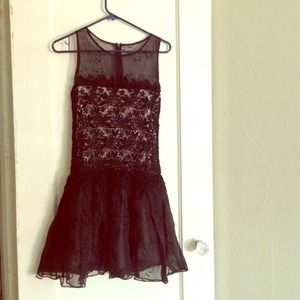 Red Valentino Organza Dropped-Waist Dress