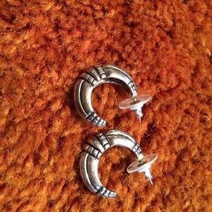 Silver earrings