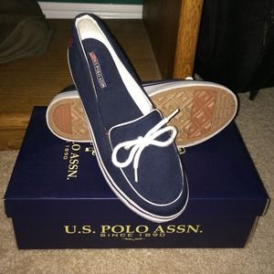 Navy Blue Agnes Slip-Ons