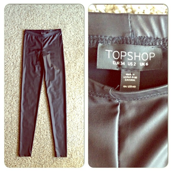 Topshop skinny leggings, size 2