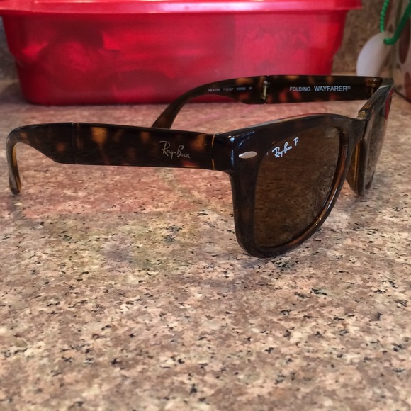 ✨Sold✨ Ray ban folding wayfarer polarized - Picture 2 of 3
