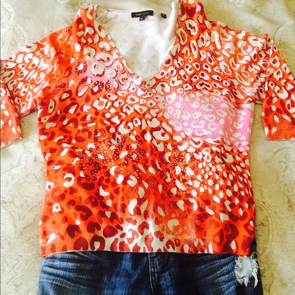 BCBG sweater with beades
