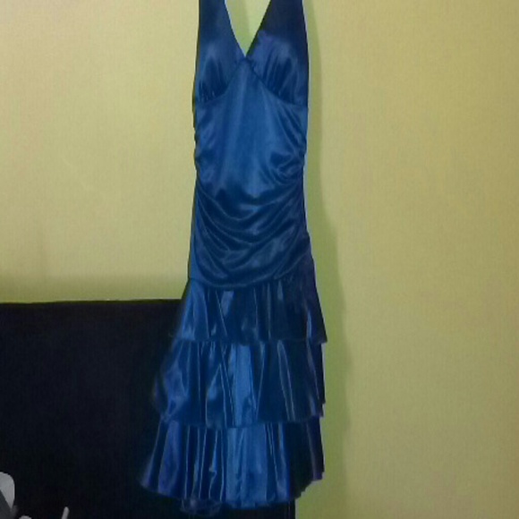 Cute blue halter dress!