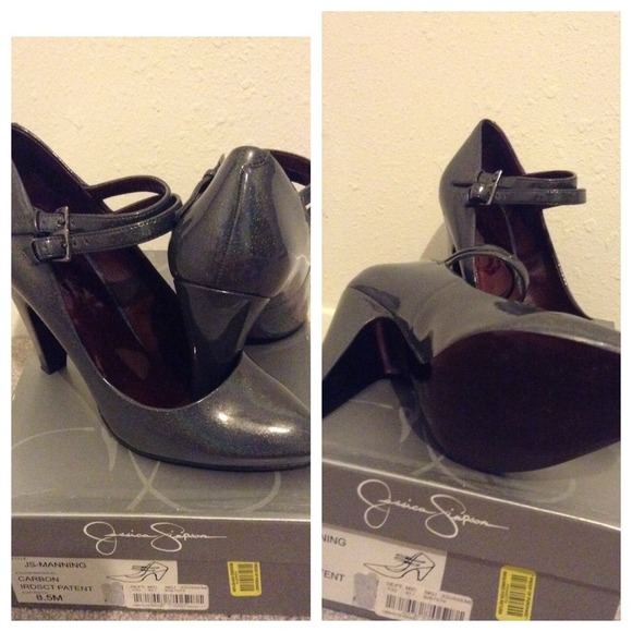 Iridescent Jessica Simpson Mary Jane pump